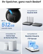 Reolink E1 Outdoor 5MP PTZ WLAN Überwachungskamera – 3X Zoom & Vollfarb-Nachtsicht – Bild 8