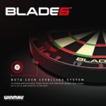 WINMAU Blade 6 Professionelle Dartscheibe mit Surround & 2 Dart-Sätze – WDF-zugelassen – Bild 6