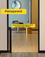 dearlomum Treppenschutzgitter ausziehbar 0–140 cm – Sicherheitsgitter für Baby, Katzen & Hunde – Bild 4