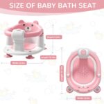 Itslife Badewannensitz Baby ab 6 Monate – Rutschfester Badesitz mit Saugnäpfen – Bild 2