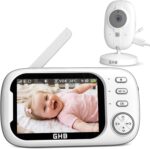 GHB Babyphone mit Kamera 3,5 Zoll – HD-Nachtsicht, VOX-Modus & Gegensprechfunktion