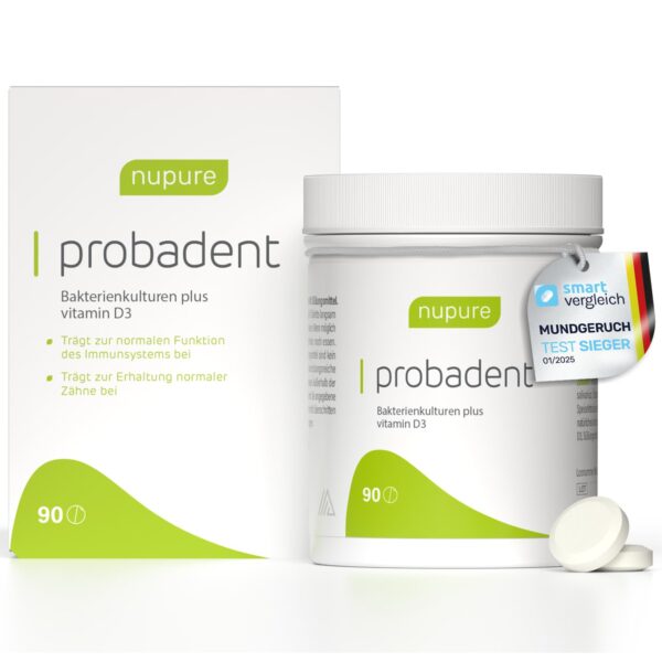nupure Probadent Lutschtabletten – Mundgesundheit mit Bakterienkulturen & Vitamin D3