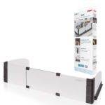 reer BASIC Herdschutzgitter 55–61 cm – Kindersicherung ohne Bohren für Elektro- & Induktionsherde