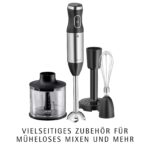 WMF Kult X Stabmixer Set 5-teilig – 600 W Pürierstab mit Zubehör für Smoothies & Babynahrung – Bild 3