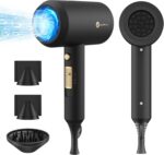 slopehill Ionen Haartrockner 1800W mit Diffuser & 3 Concentrators – Schnell trocknender Salon-Föhn für alle Haartypen