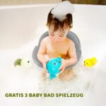 JOY ANAN Babybadesitz für 6-24 Monate – Sicherer Badewannensitz mit 360° Schutz – Bild 2