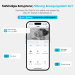 ieGeek Babyphone 1080P mit 5" Display, App & PTZ 355° – Videobabyfon mit Nachtsicht – Bild 3