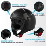 VINZ Duoro Jethelm mit Visier – ECE 22.06 zertifiziert für Motorrad, Roller & Moped – Bild 2