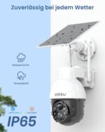 aosu 2K Solar Überwachungskamera Aussen – 360° Tracking, Farbnachtsicht & Akku – Bild 8