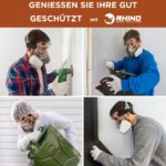 RHINO Smart Solutions Atemschutzmaske A1P2 – Halbgesichtsmaske mit Filtern für Lackierung & Schleifen – Bild 5