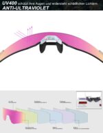 DUDUKING Sportsonnenbrille mit UV400-Schutz – Leichte Fahrradbrille für Radfahren, Laufen & Golf – Bild 6