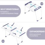 SYKIARIOL Wäscheständer ausziehbar – 24 Aufhängestangen, platzsparend & rostbeständig – Bild 4