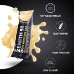 IronMaxx Zenith 50 High Protein Bar White Chocolate Crisp 16x45g – Eiweissriegel für Muskelaufbau – Bild 2