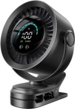 KIMMOO Clip-Ventilator Wiederaufladbar – 100 Stufen, 17h Akku & 360° Rotation