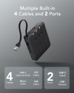 VRURC Powerbank 20000mAh mit 4 Kabeln – 22.5W Schnellladung für alle Geräte – Bild 2