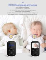 GHB Babyphone mit Kamera – Videoueberwachung mit Nachtsicht & Temperatursensor – Bild 4