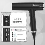 Slopehill IQ Perfetto Haartrockner 2000W – Bürstenlos mit Ionentechnologie & Mikrofilter – Bild 4