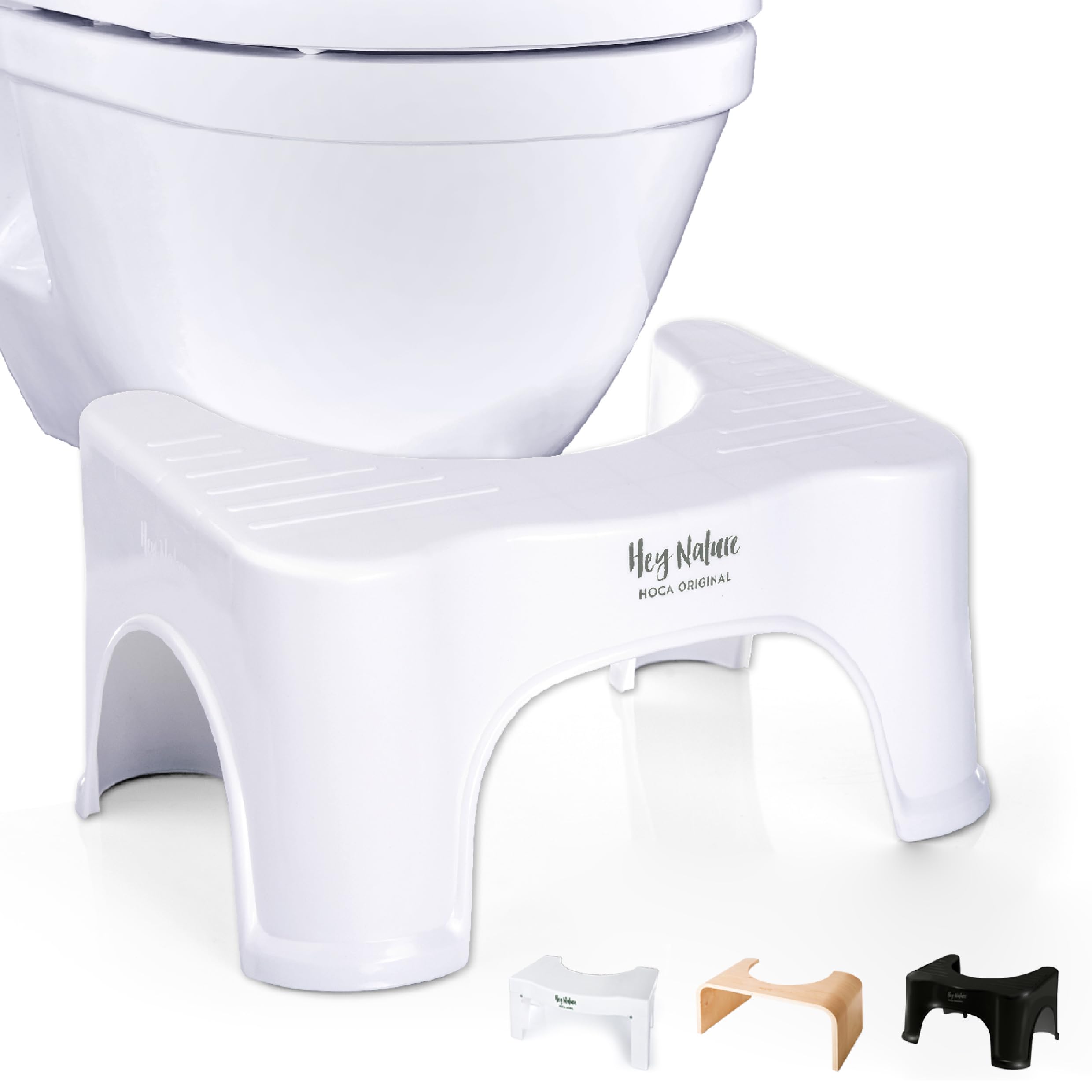 61HTopiRafL._SY2480_.jpg Hey Nature HOCA Medizinischer Toilettenhocker – Natürliche Hilfe bei Hämorrhoiden & Verstopfung – Bild 1