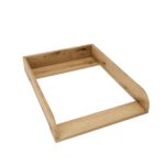regalik Wickelaufsatz für IKEA Malm – 72x54 cm Wickeltisch mit abgerundeten Frontplatten, Oak