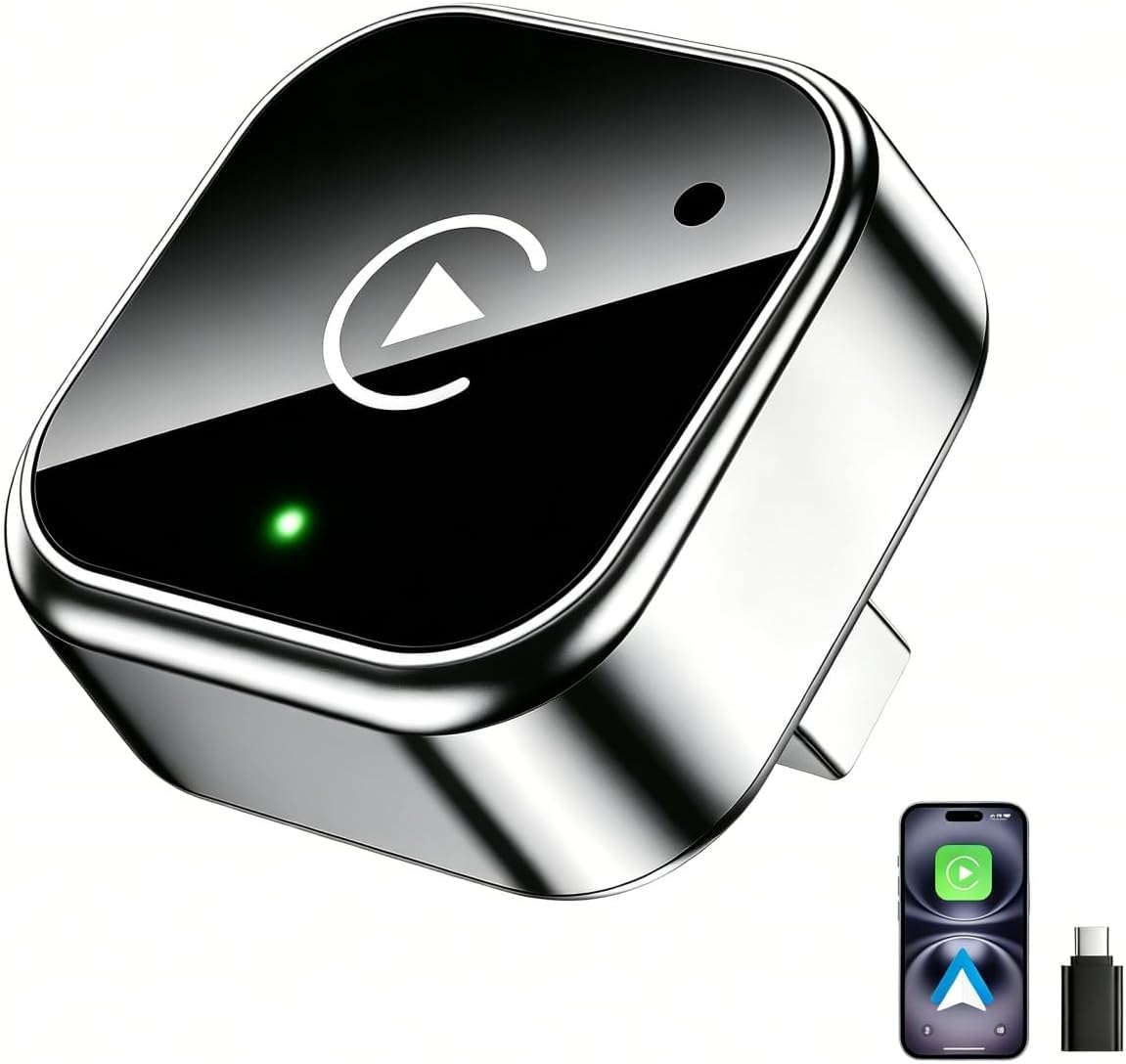 61Hav2ac71L._SY1088_.jpg MICTUL Wireless CarPlay Adapter – 2-in-1 Plug & Play für iOS mit 5,8 GHz Wi-Fi – Bild 1