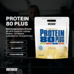 Weider Protein 80 Plus 2kg Vanille – 4-Komponenten Proteinpulver mit 80% Eiweiss – Bild 2