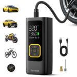 Lamicall Elektrische Luftpumpe 150PSI – Akku Kompressor für Auto, Fahrrad & Motorrad