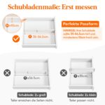 Lifewit 9er Set Schubladentrenner verstellbar 35–55 cm – Schubladen Organizer mit Silikonpads – Bild 4