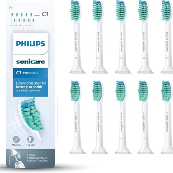 Philips Sonicare C1 ProResults Bürstenköpfe, 10er-Pack – Professionelle Zahnreinigung