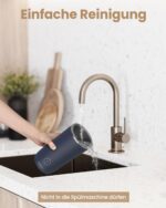 SIMPLETASTE Milchaufschäumer 4-in-1 – Elektrisch für Cappuccino & Latte Dunkelblau – Bild 6
