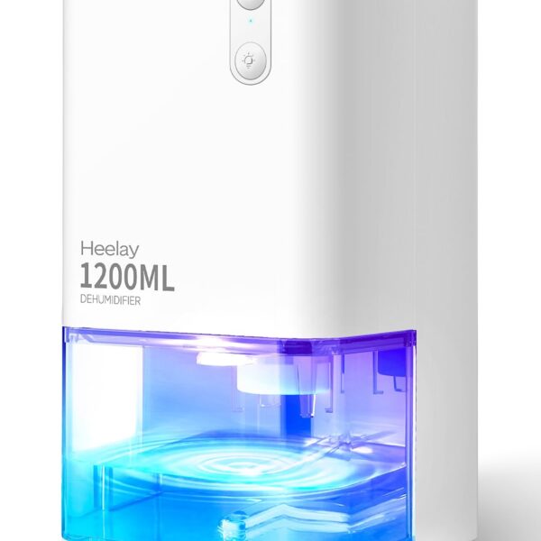 Heelay Luftentfeuchter 1200ml – Energiesparend & Ultra Leise für Schlafzimmer & Bad