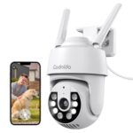 Codnida 2K WLAN Überwachungskamera Aussen – 360° PTZ mit Farblichtsicht & Auto-Tracking