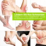 AUVON TENS Gerät Wiederaufladbar – 24 Programme & 10 Premium Elektrodenpads für Schmerztherapie – Bild 2