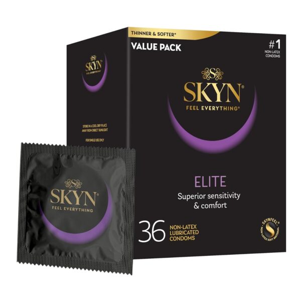 SKYN Elite Kondome latexfrei, 36 Stück – Ultradünn mit SKYNFEEL-Technologie