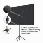 Excelimage Beamer Leinwand 80 Zoll mit Stativ – Tragbar & 4K HD für Heimkino – Bild 3