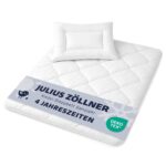 Julius Zöllner 4-Jahreszeiten Kindersteppbett-Set 100x135 cm – Ganzjahres-Duo-Decke