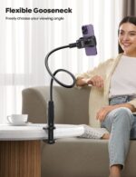 Lamicall Schwanenhals Handyhalterung – 80mm Klemmbasis mit 360° Drehung für Bett & Tisch – Bild 2