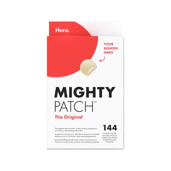 144 Stück Hero Mighty Patch Original Pickel-Patches mit Hydrokolloid – Akne-Pflaster für empfindliche Haut