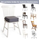 TOTIDYH Sitzerhöhung Kinder 10cm – Rutschfestes Sitzkissen mit Sicherheitsgurten – Bild 7
