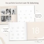 mintkind Erinnerungsbuch Petrol – Geburtstagsbuch von 0–18 Jahren mit Leineneinband – Bild 8