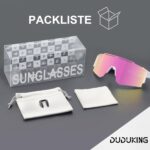DUDUKING Sportsonnenbrille mit UV400-Schutz – Leichte Fahrradbrille für Radfahren, Laufen & Golf – Bild 8