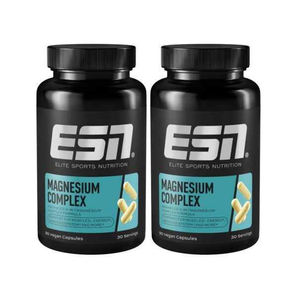 ESN Magnesium Complex 2x90 Kapseln – 323 mg Magnesium 4in1 Formel Made in Germany