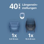 Philips Bartschneider 7000er-Serie BT7660/15 – Selbstschärfende Klingen & BeardSense-Technologie – Bild 3