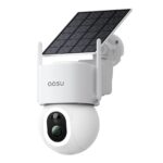 aosu 4K 8MP Solar-Überwachungskamera mit 360° PTZ & Farb-Nachtsicht – WLAN Aussenkamera ohne Abo