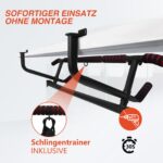 DH FitLife Klimmzugstange Türrahmen 70-92cm – Ohne Montage mit Schlingentrainer – Bild 2