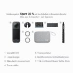 Insta360 X5 Essentials-Bundle – 8K 360°-Kamera mit KI-Stabilisierung & Unsichtbarem Selfie-Stick – Bild 2