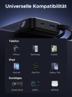 UGREEN Power Bank 20000mAh 45W – Schnellladen mit integriertem USB-C Kabel für Smartphones & Laptops – Bild 9