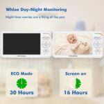 HelloBaby 6 Zoll Baby Monitor mit Kamera – 4000mAh Akku, Nachtsicht & 355° Schwenk – Bild 5