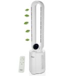 Zilan Blattloser Turmventilator mit BLDC Motor – 12 Stufen, 45° Oszillation, Fernbedienung