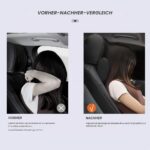 EASY EAGLE Auto-Nackenkissen aus Wildleder & Memory-Schaum – Ergonomische Nackenstütze für alle Fahrzeuge – Bild 6