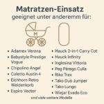 Totsy Baby Stubenwagen-Matratze 35 x 75 cm – Oeko-Tex zertifiziert für Kinderwagen & Beistellbett – Bild 7